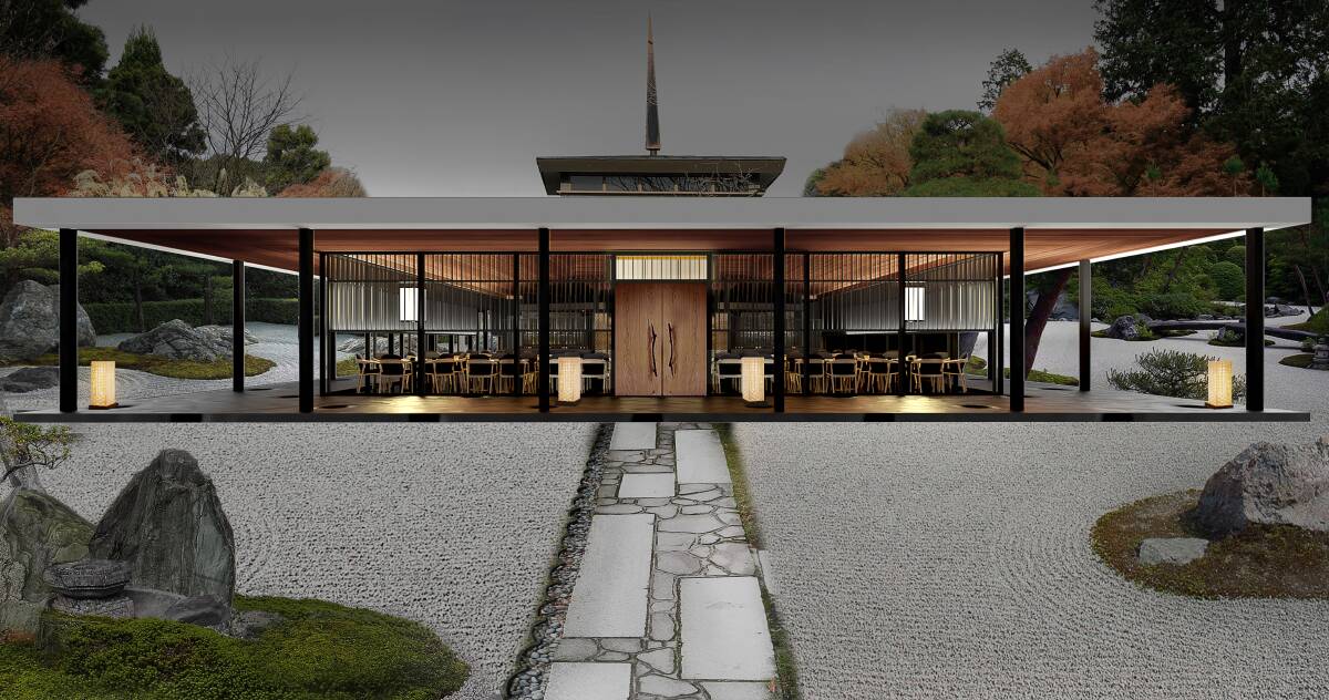 An artist's render of the Japanese-inspired site which is expected to open in May. Picture supplied