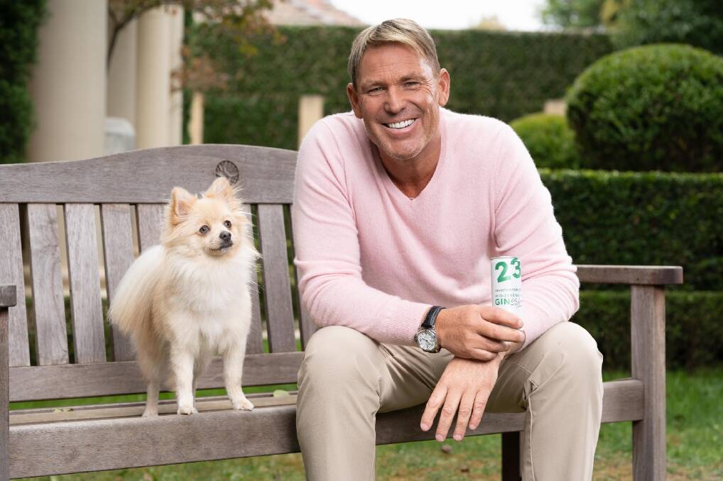 Spin, and now gin, king Shane Warne.