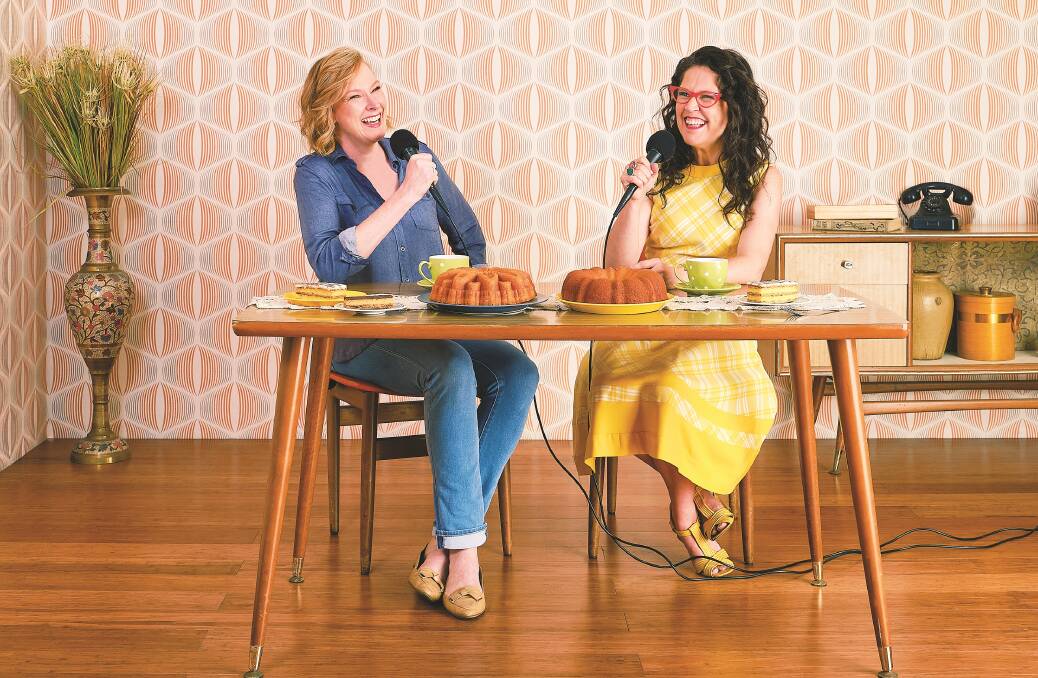 Leigh Sales and Annabel Crabb recorded the first podcast in 2014. Picture: Supplied