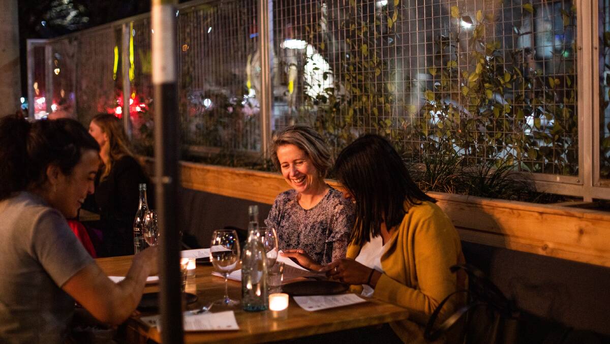 Rizla's courtyard area is an intimate dining space. Picture: Ashley St George