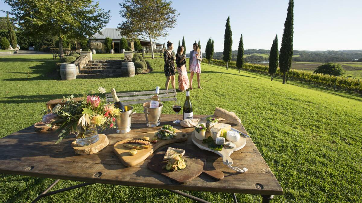 Enjoy lunch in the grounds of the vineyard at Cuppit's. Picture: Supplied