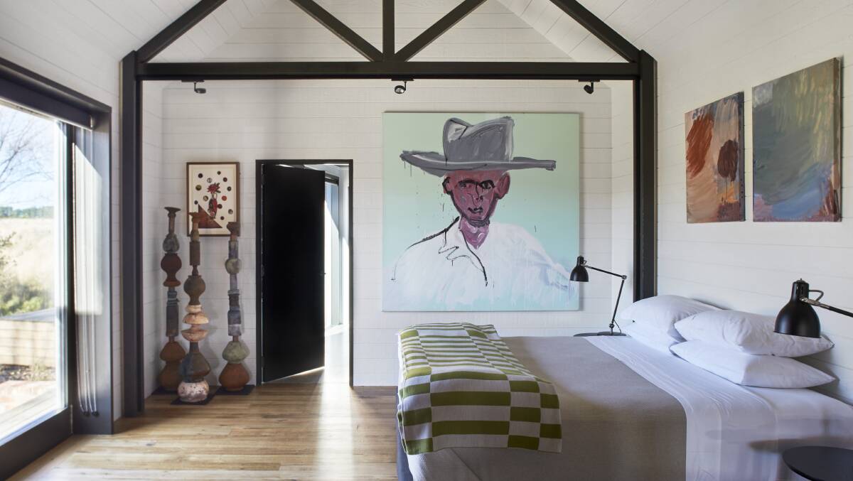 Old Job - New Australia by Adam Cullen, in The Shearer's Quarters. Picture supplied