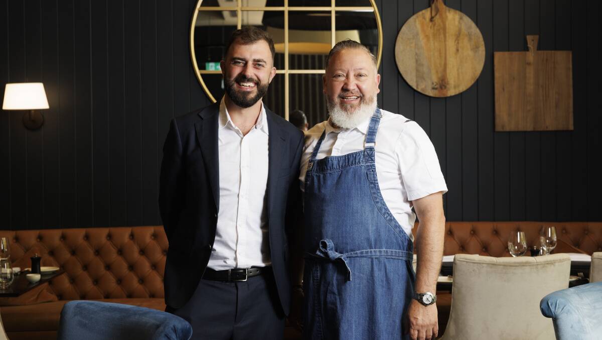 Venue manager James Fabre and culinary director Angel Fernandez. Picture by Keegan Carroll