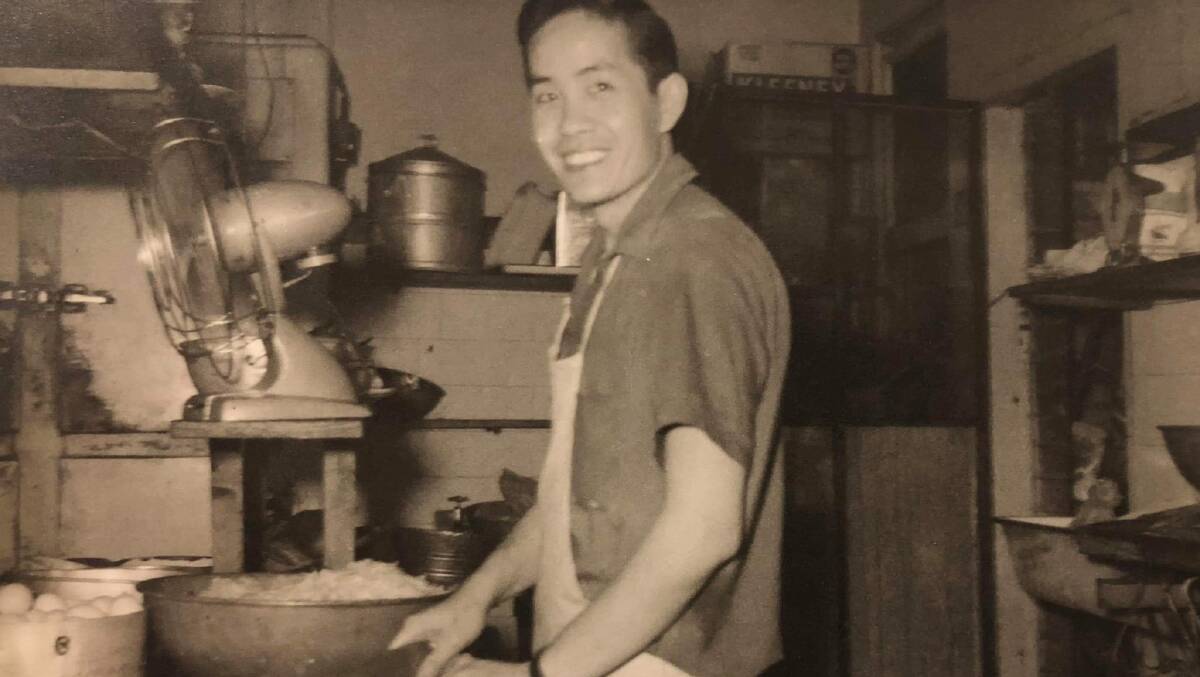 Peter Ching at the Mee Sing in 1965. Picture Facebook