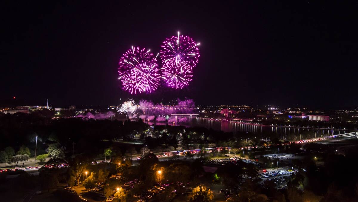 The fireworks are back. Picture: Martin Ollman for Visit Canberra
