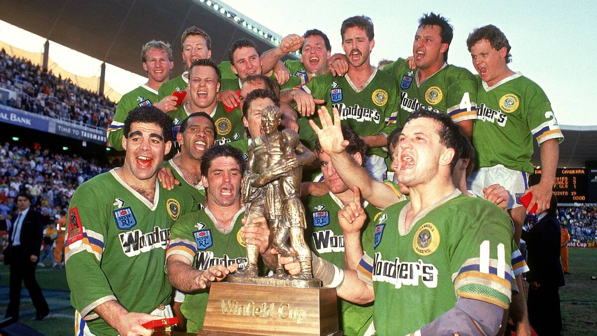 James Buckley replays the 1989 NRL grand final again and again. Picture: Getty 