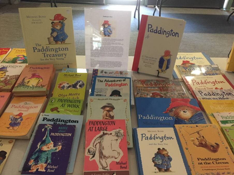 Some of Michael Bond's Paddington books at a Lifeline Book Fair. Picture supplied