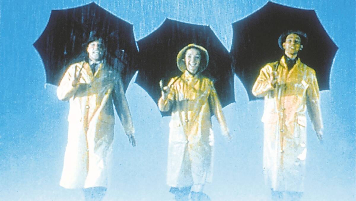 Gene Kelly, left, Debbie Reynolds and Donald O'Connor in Singin' in the Rain. Picture supplied