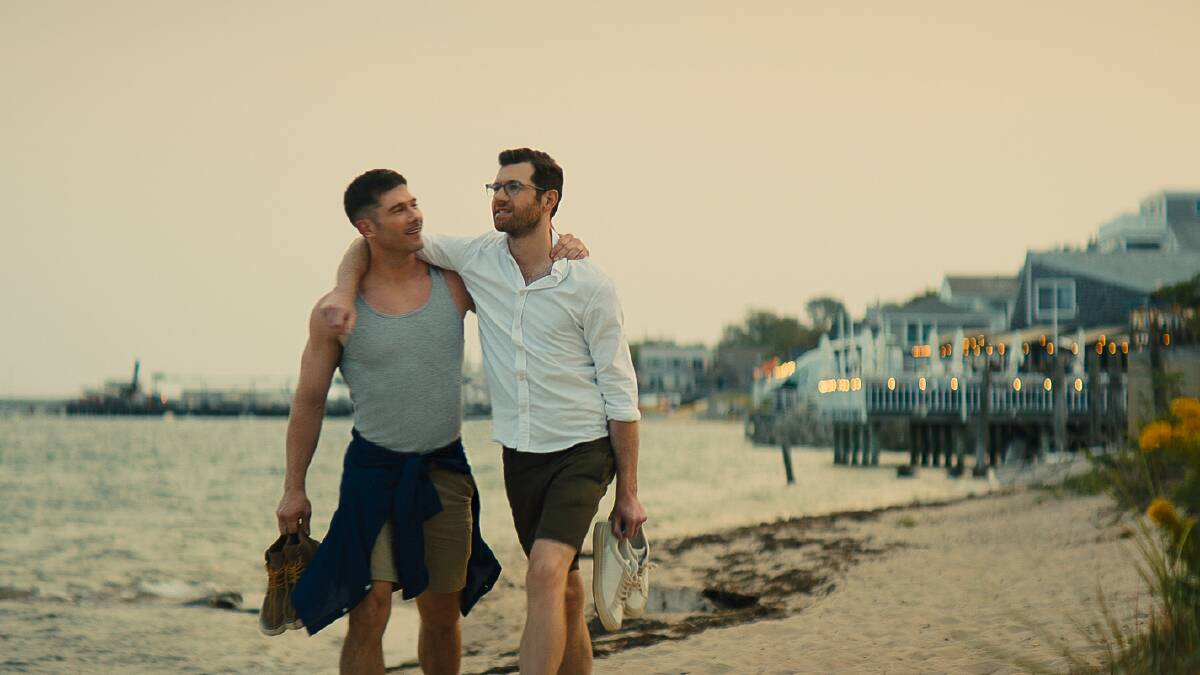 Aaron (Luke Macfarlane), left, and Bobby (Billy Eichner) in Bros. Picture supplied
