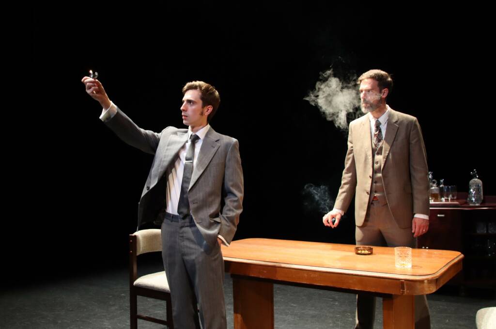 Damon Baudin, left, and Christopher Samuel Carroll in Smokescreen. Picture: Cathy Breen