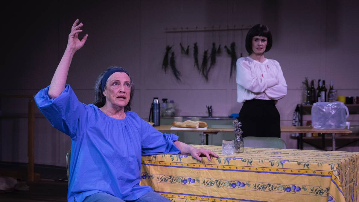 Karen Vickery, left and Lainie Hart in The Children. Picture by Jane Duong