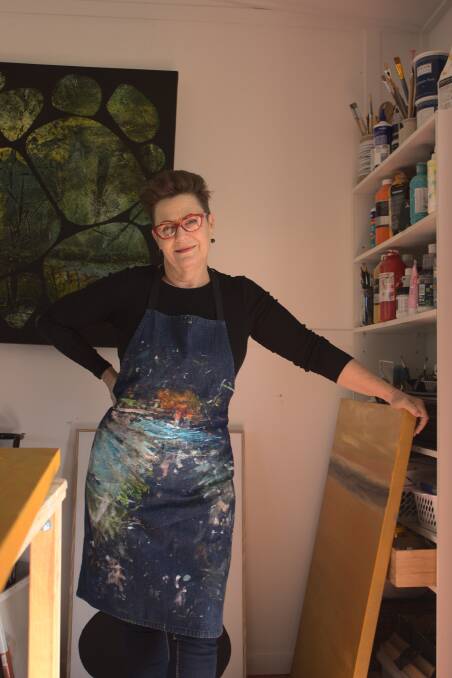 Jenny Blake in her studio at Strathnairn Arts. Picture: Lucy Pembroke