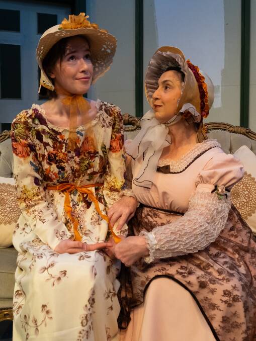 Cameron Rose and Rina Onorato in Mrs Bennet's Bride. Picture by Karina Hudson
