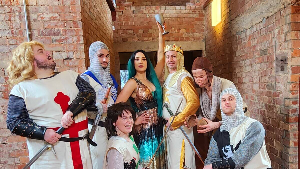 Free-Rain's production of Spamalot is on at the Q. Picture supplied