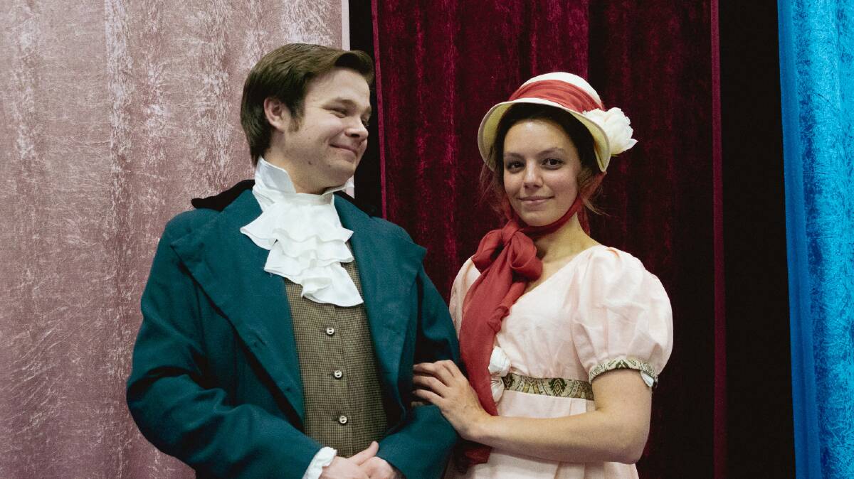 John Whinfield, left and Karina Hudson in Sense and Sensibility. Picture by Maggie Hawkins