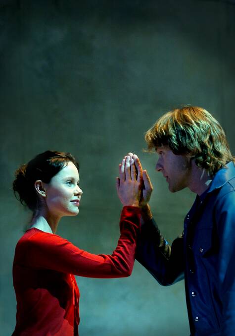 Chloe Armstrong and Julian Garner in Bell Shakespeare's Romeo and Juliet. Picture: Kate Leith