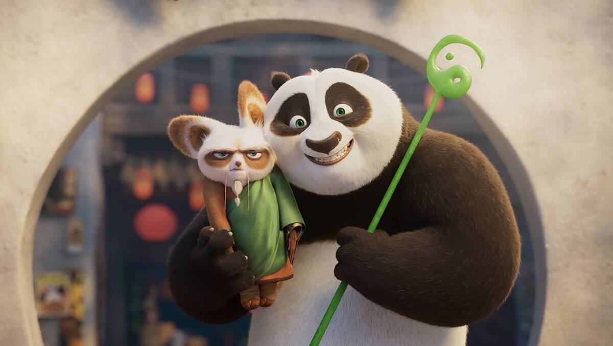 A scene from Kung Fu Panda 4. Picture supplied