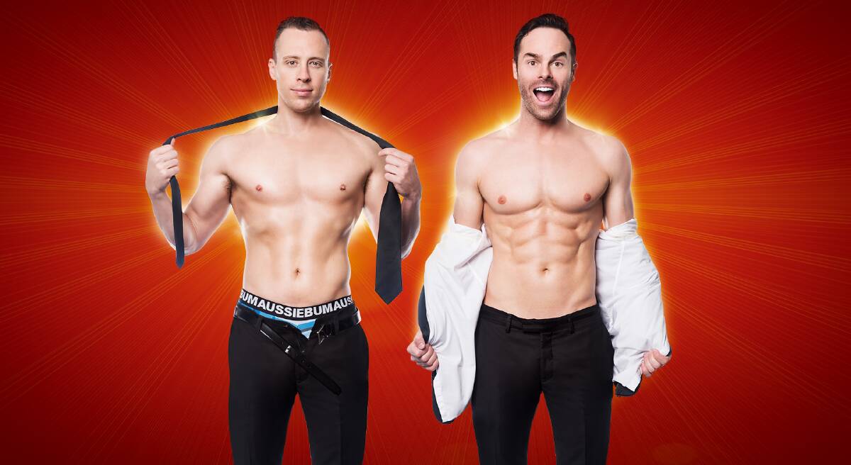 Christopher Wayne and Mike Tyler are The Naked Magicians. Picture: Supplied