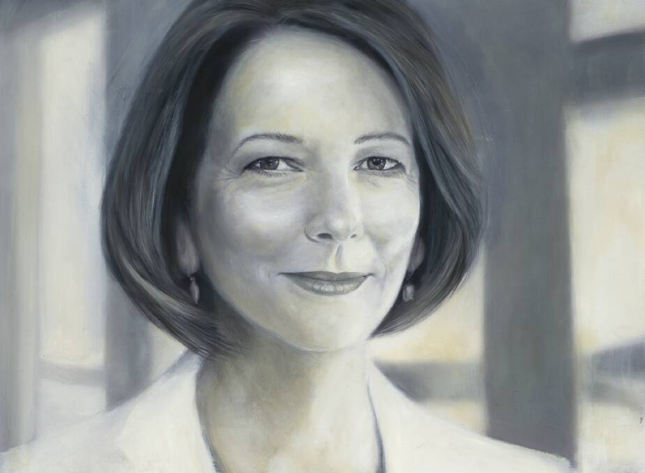 Vincent Fantauzzo's portrait of Julia Gillard, 2017. Picture: Historic Memorials Collection, Parliament House Art Collection