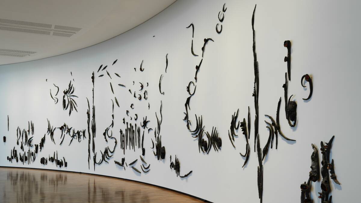 Penny Evans, K/Gamilaroi people, gudhuwali BURN, installation view, 2022. Picture courtesy of the artist