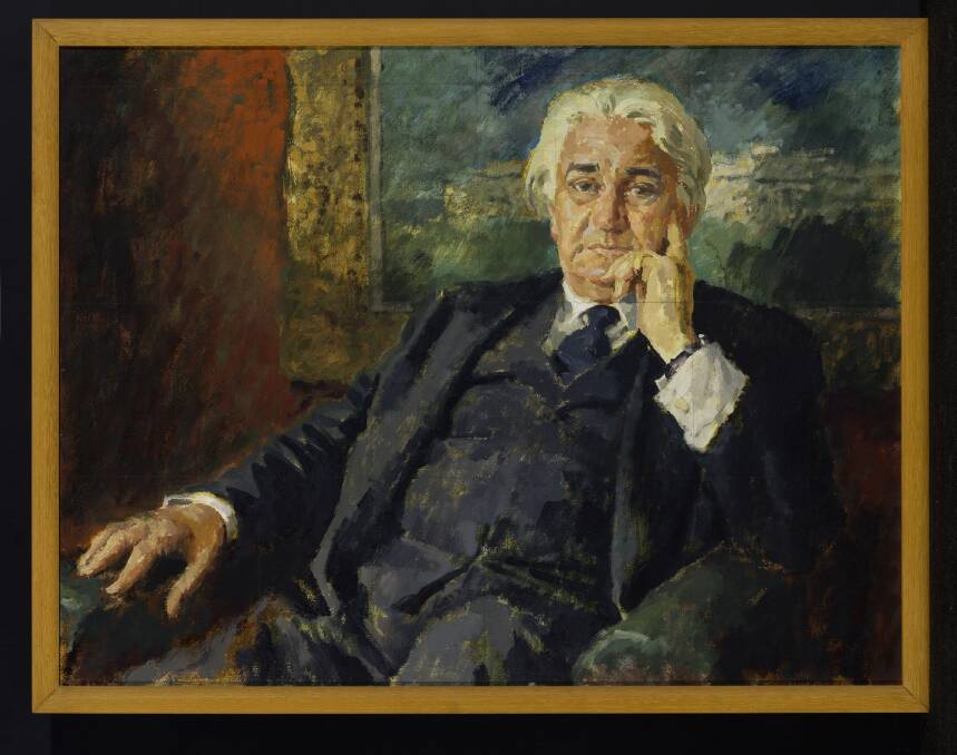 Charles William Bush's depiction of Sir John Kerr (Study), 1979. Picture: Historic Memorials Collection, Parliament House Art Collection. 
