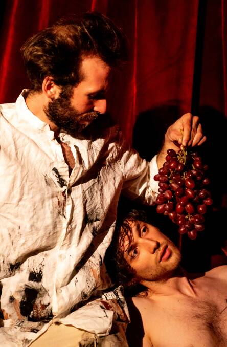 Caravaggio (Mark Salvestro) , left and Gregorio ( (Shae Kelly) in Chiaroscuro. Picture: Sam Kennedy-Hine