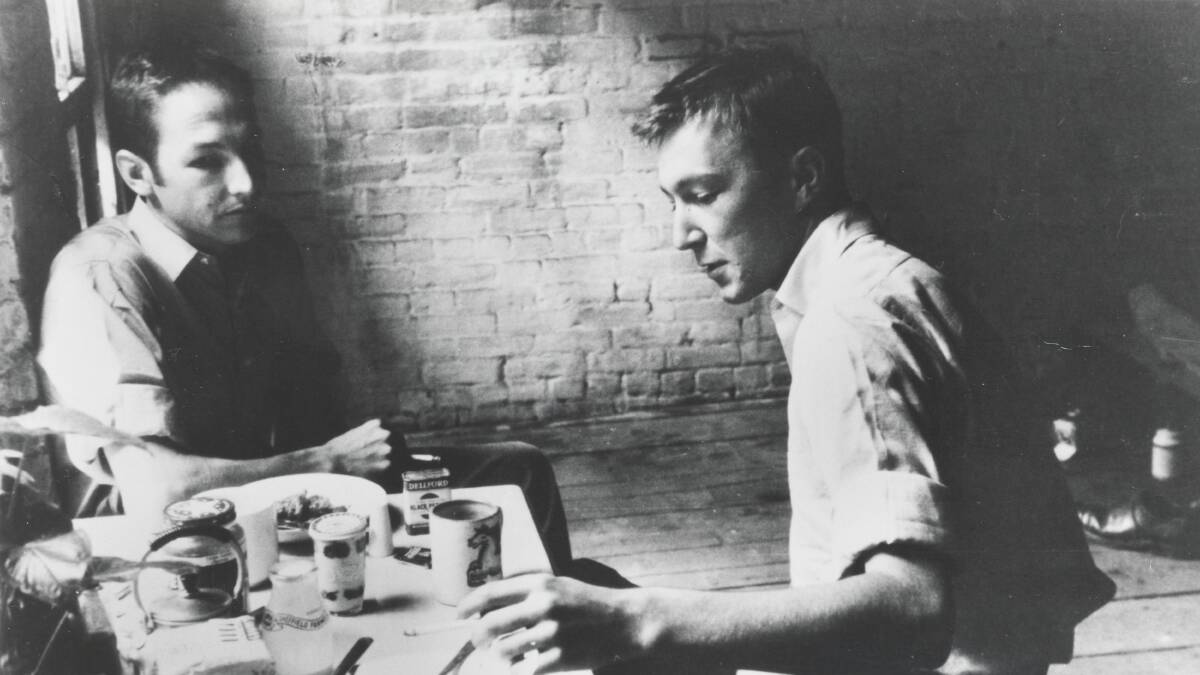 Robert Rauschenberg and Jasper Johns in New York, 1954. Picture: Courtesy of Robert Rauschenberg Foundation.