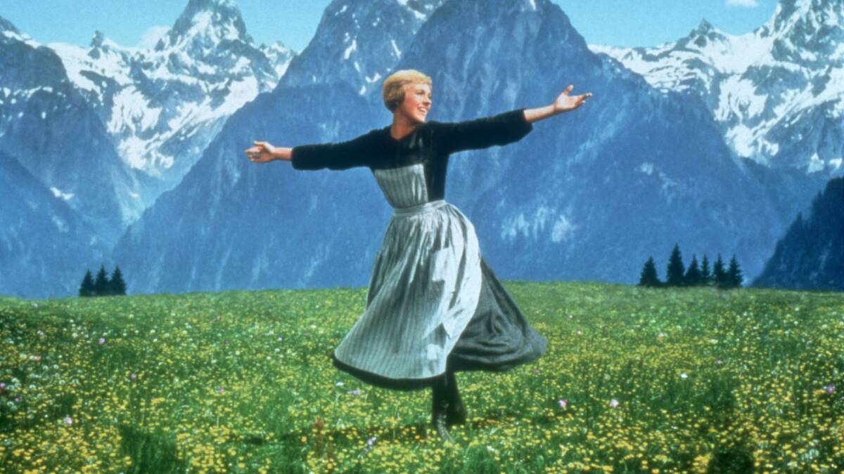 Julie Andrews in The Sound of Music. Picture supplied