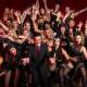 Will Huang, front and centre, and the cast of Chicago. Picture: Pat Gallagher