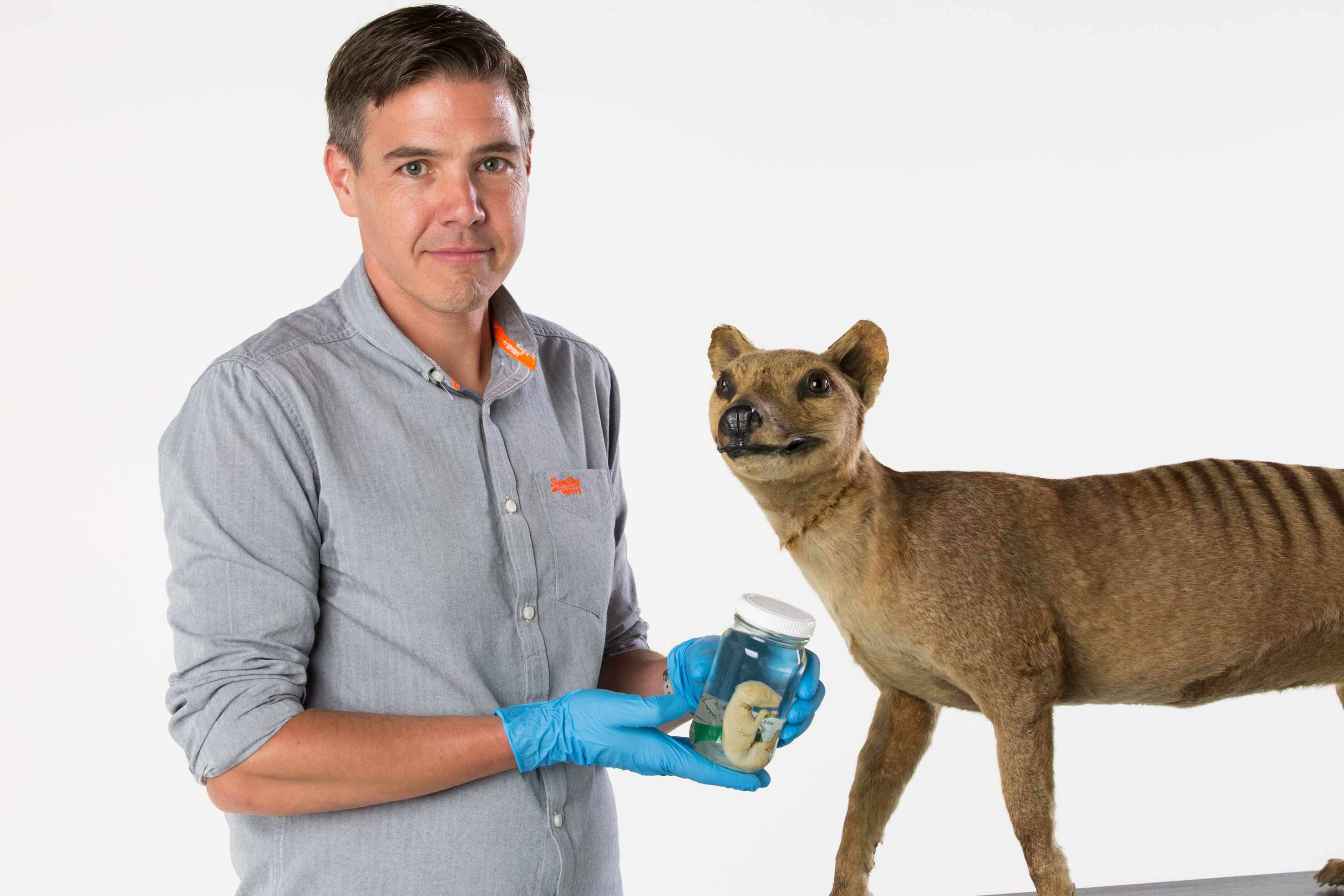 University of Melbourne professor Andrew Pask says Tasmanian tiger