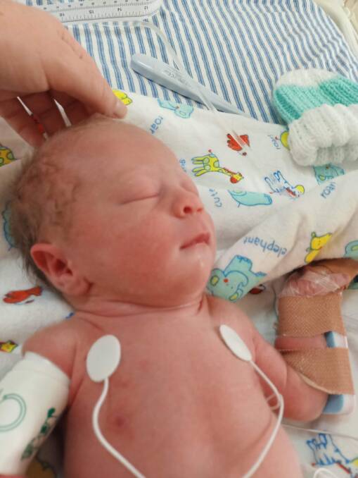 Baby Charlotte Melva Crase is currently in the LGH NICU and doing well. Picture: Supplied