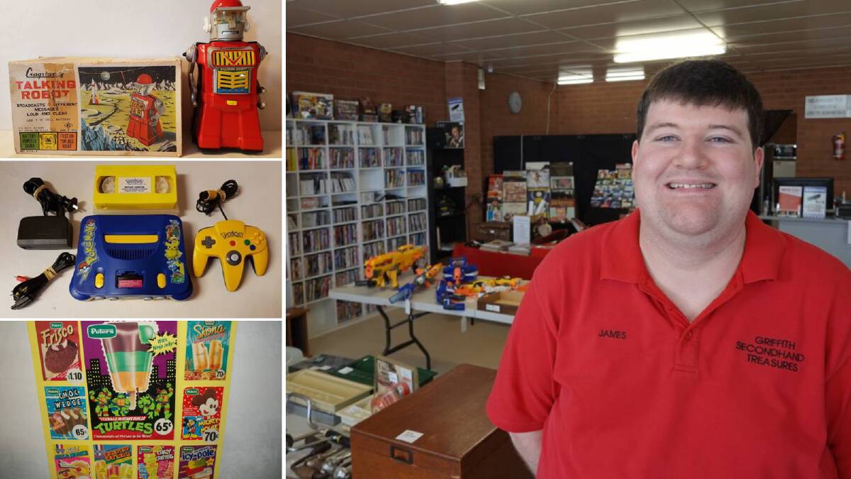 James Cunningham is the operator of Griffith Secondhand Treasures. He has bought and sold dozens of unique items over the years. Photo: Monty Jacka