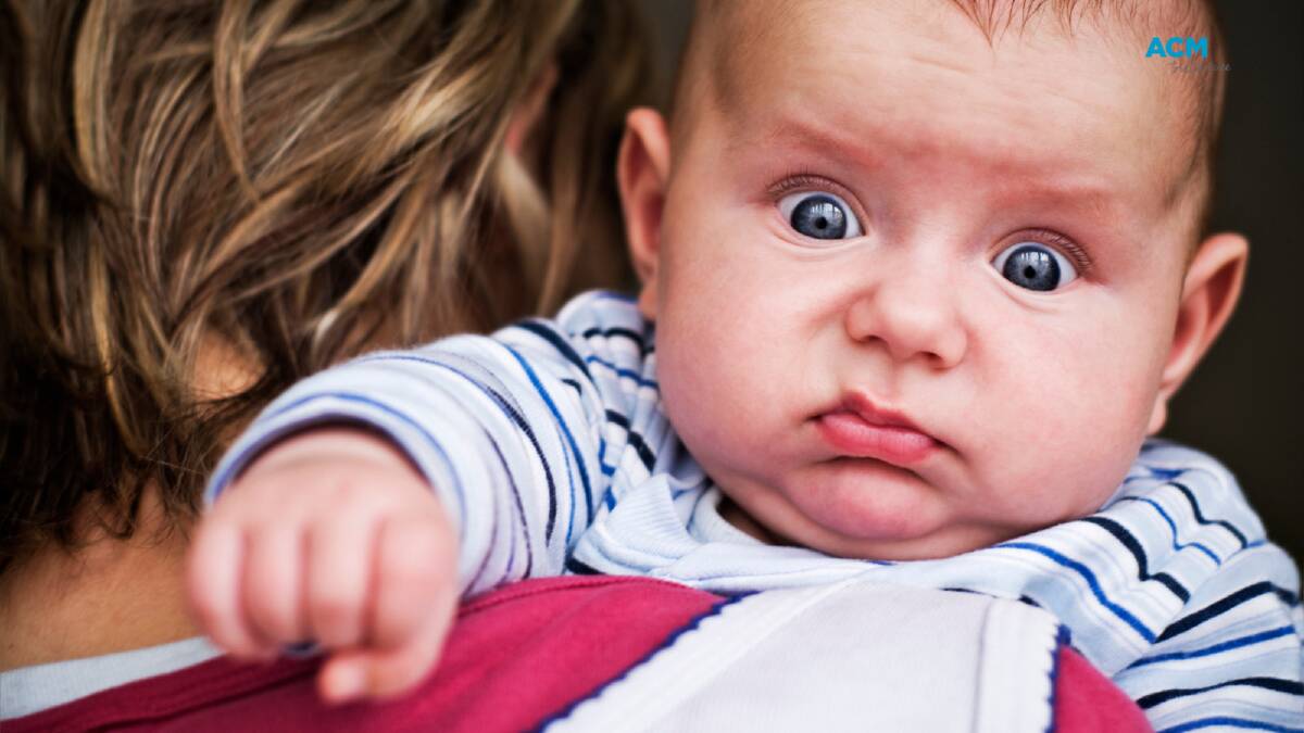 Judging by this one's face, not all babies want a millennial parent either. File picture.