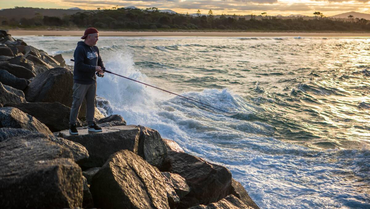 As wild seas abate, rock, beach and river fishing will be excellent on the South Coast. Picture: Ross Caddaye