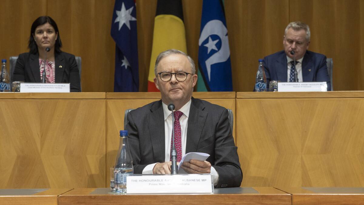 Prime Minister Anthony Albanese at the most recent national cabinet meeting. Picture by Gary Ramage