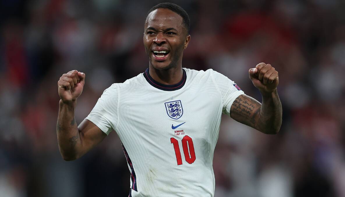 Raheem Sterling has been a standout for England at the Euros. Picture: Getty Images