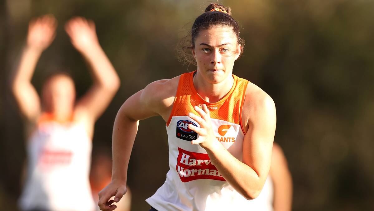 Emily Pease is primed to make her AFLW debut on Sunday. Picture: Getty Images