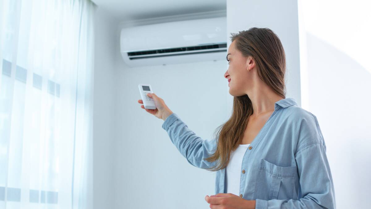 An efficient split-system air conditioning unit can cost half the price of an electric panel heater. Picture Shutterstock