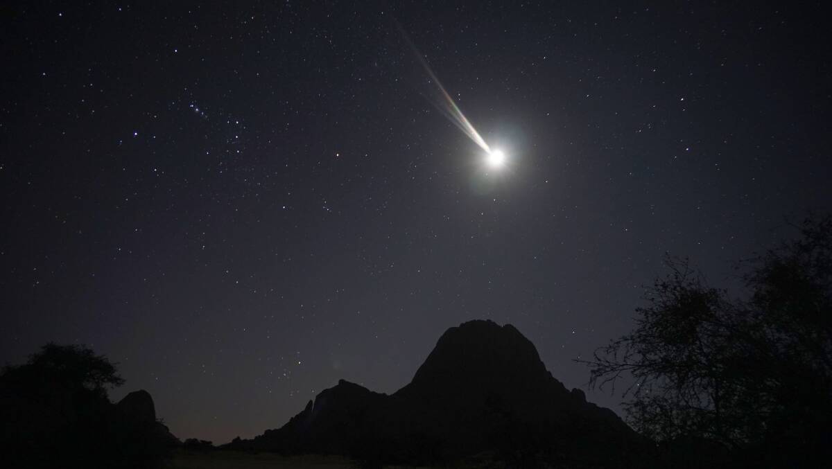 A meteor - or 'shooting star' - in Namibia. Picture: Shutterstock