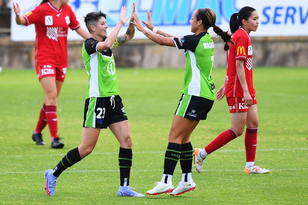 Michelle Heyman scored Canberra's goal. Picture: Getty