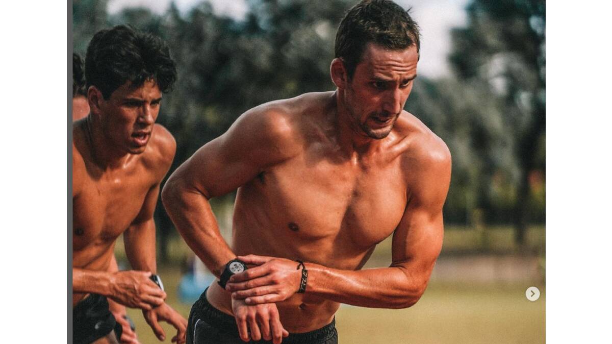 Riley McGown has transformed his body since returning to athletics five years ago. Picture Instagram
