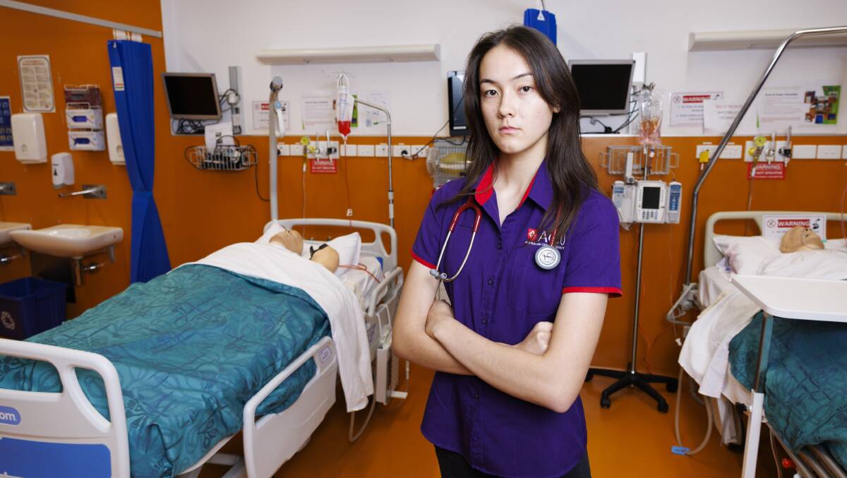 Nursing student Angeline Reed will miss out on new government payments for placements when they start in July 2025. Picture by Keegan Carroll