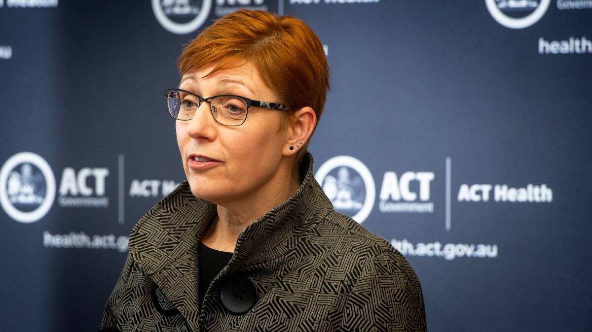 ACT health minister Rachel Stephen-Smith. Picture: Elesa Kurtz