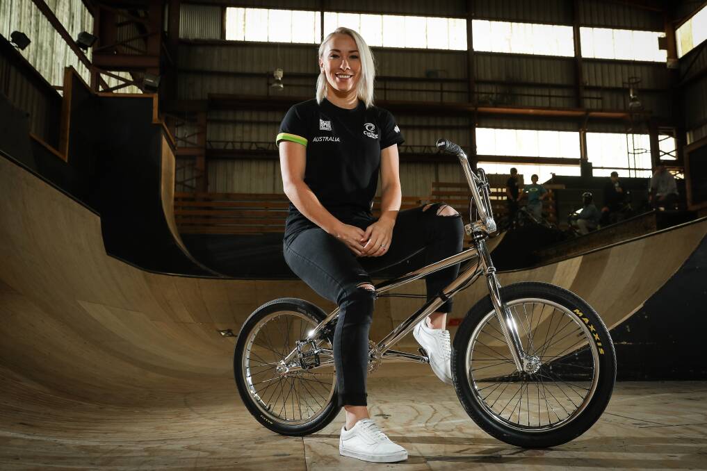 Canberra BMX superstar Caroline Buchanan. Picture: Con Chronis