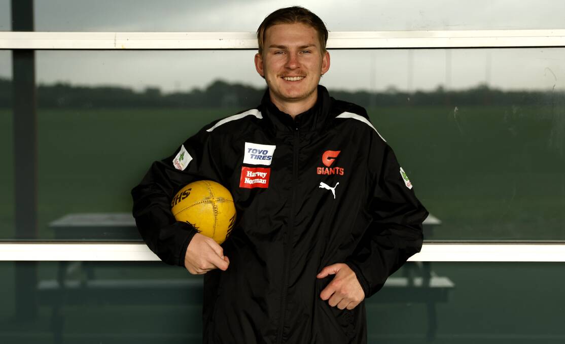 Josh Fahey is confident his AFL dream will be realised after the Canberran re-signed with GWS. Picture: Phil Hillyard