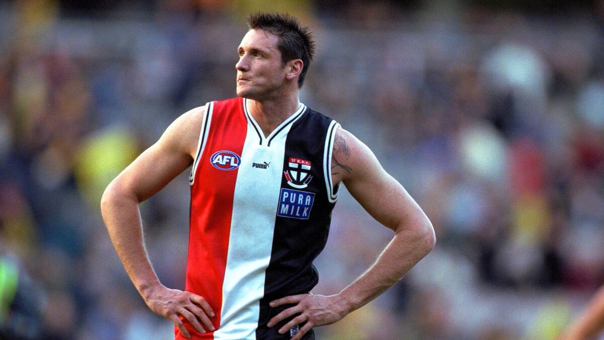 Eye on the prize: My fave Peter "Spida" Everitt in his St Kilda heyday. Picture: Getty Images