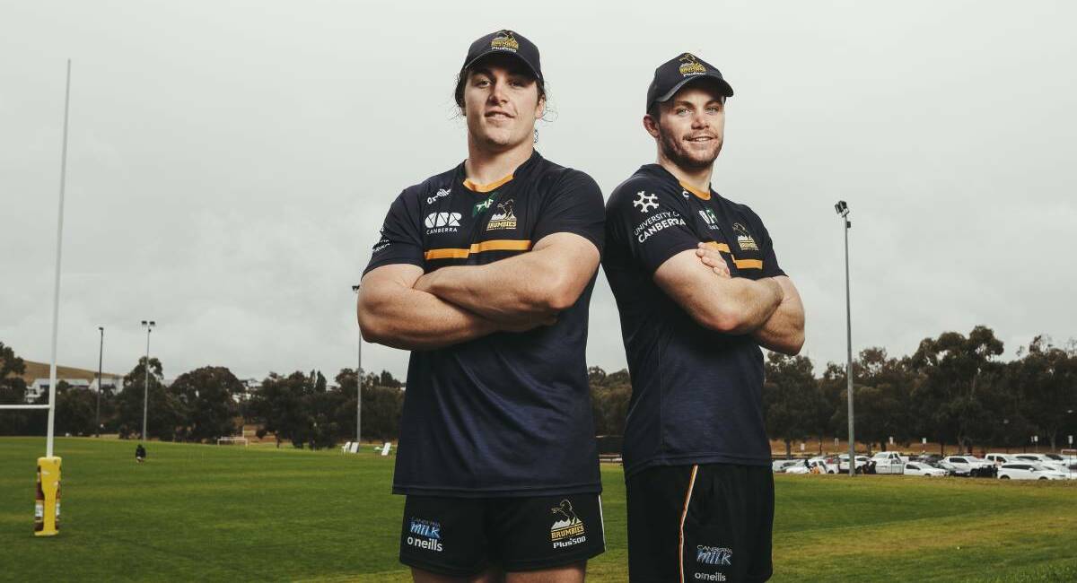Lachlan and Ryan Lonergan have the opportunity to become the first siblings to don the green and gold together in a decade. Picture: Dion Georgopoulos