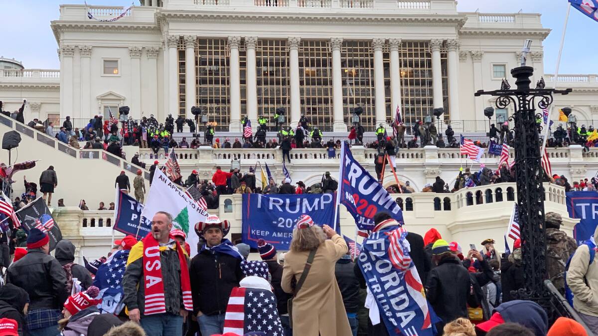 Trump supporters storm the Capitol in January. Picture: Shutterstock