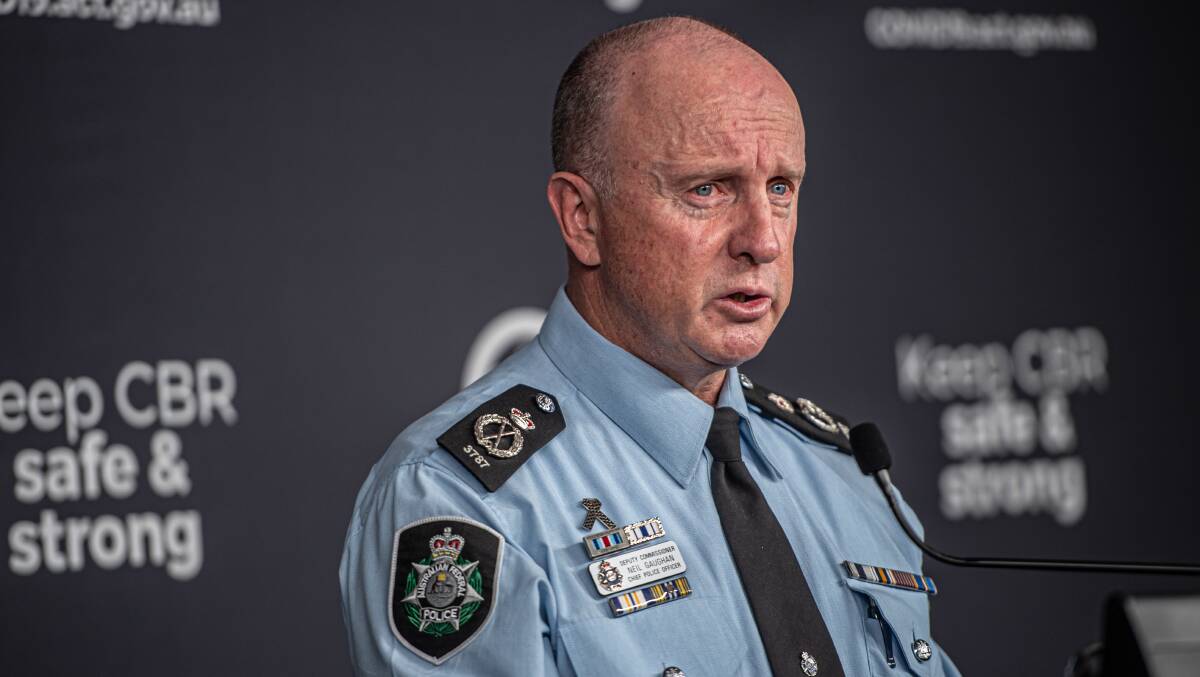 The ACT's chief police officer Neil Gaughan. Picture by Karleen Minney