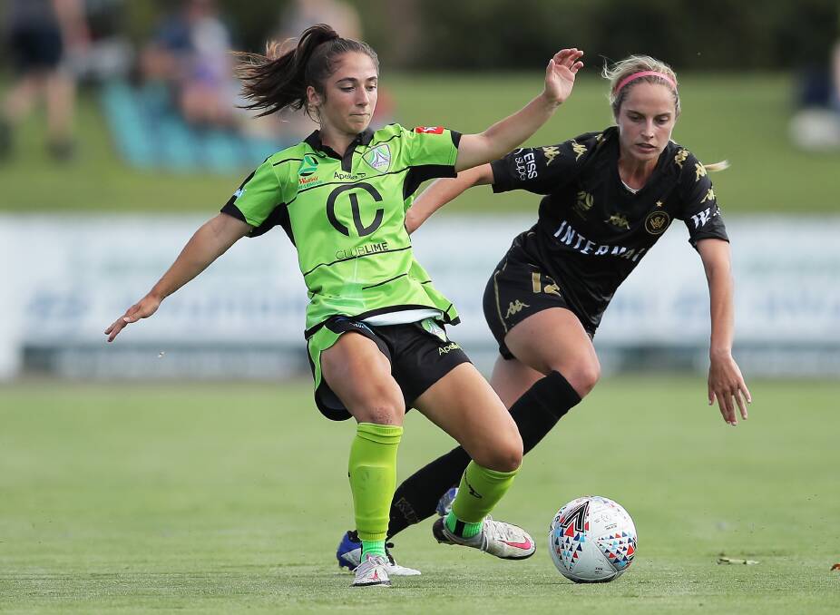 Canberra United's Emma Ilijoski was inspired by the Matildas' efforts at the 2016 Rio Olympics. Picture: Getty Images